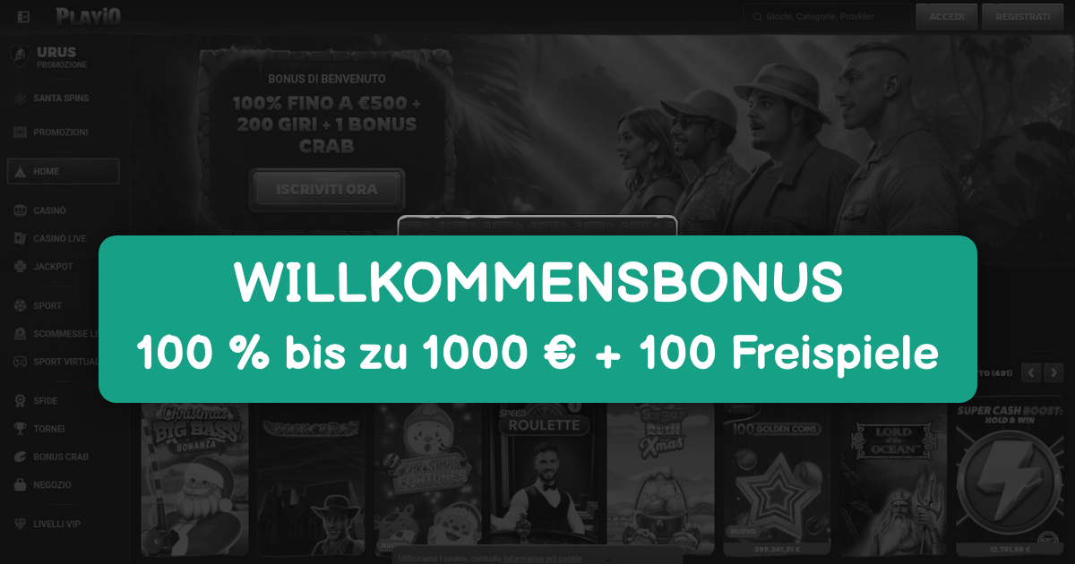 Playio Casino - Schnelle Auszahlungen & Live Casino Spiele Deutschland